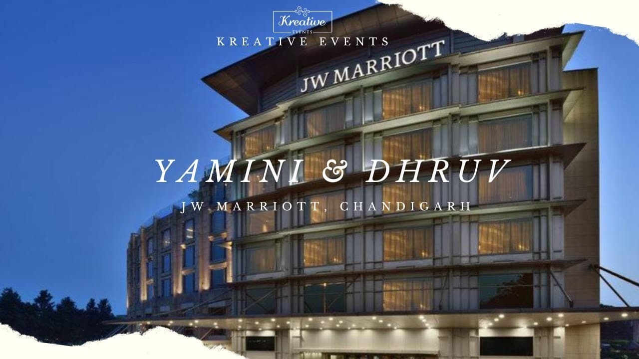 Our JW Marriott Chandigarh Couple: : Yamini & Dhruv